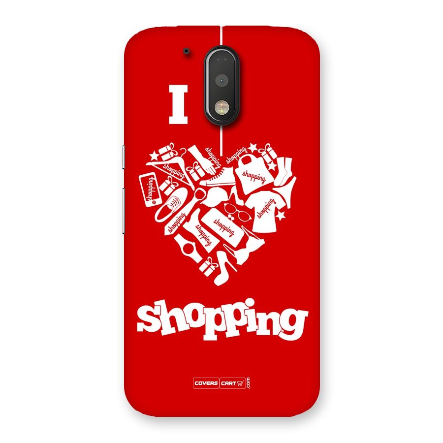 Shopaholic Shopping Love Back Case for Motorola Moto G4 Plus
