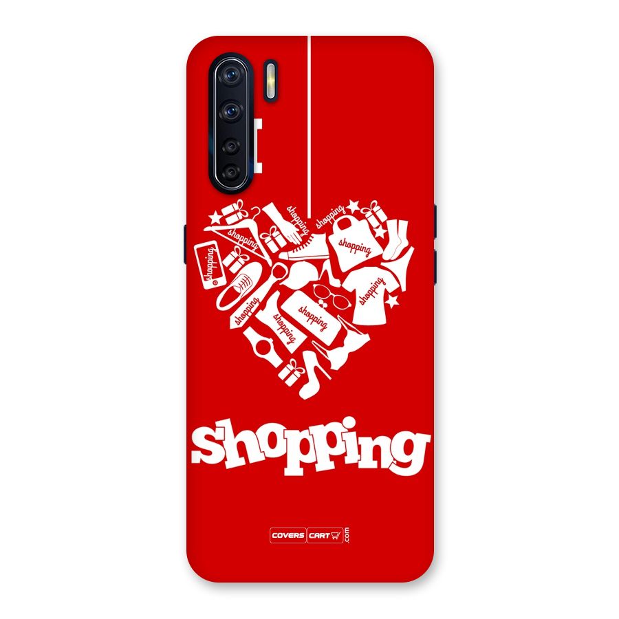 Shopaholic Shopping Love Back Case for Oppo F15