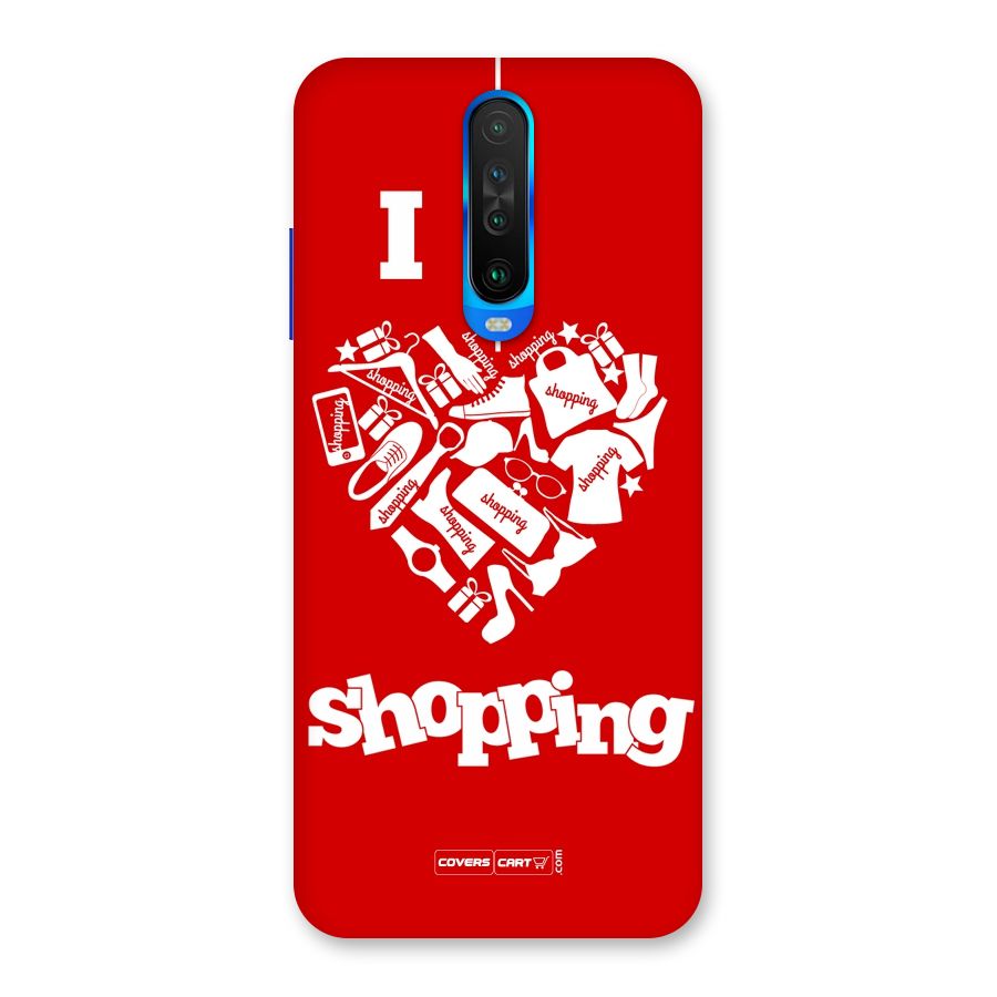 Shopaholic Shopping Love Back Case for Poco X2