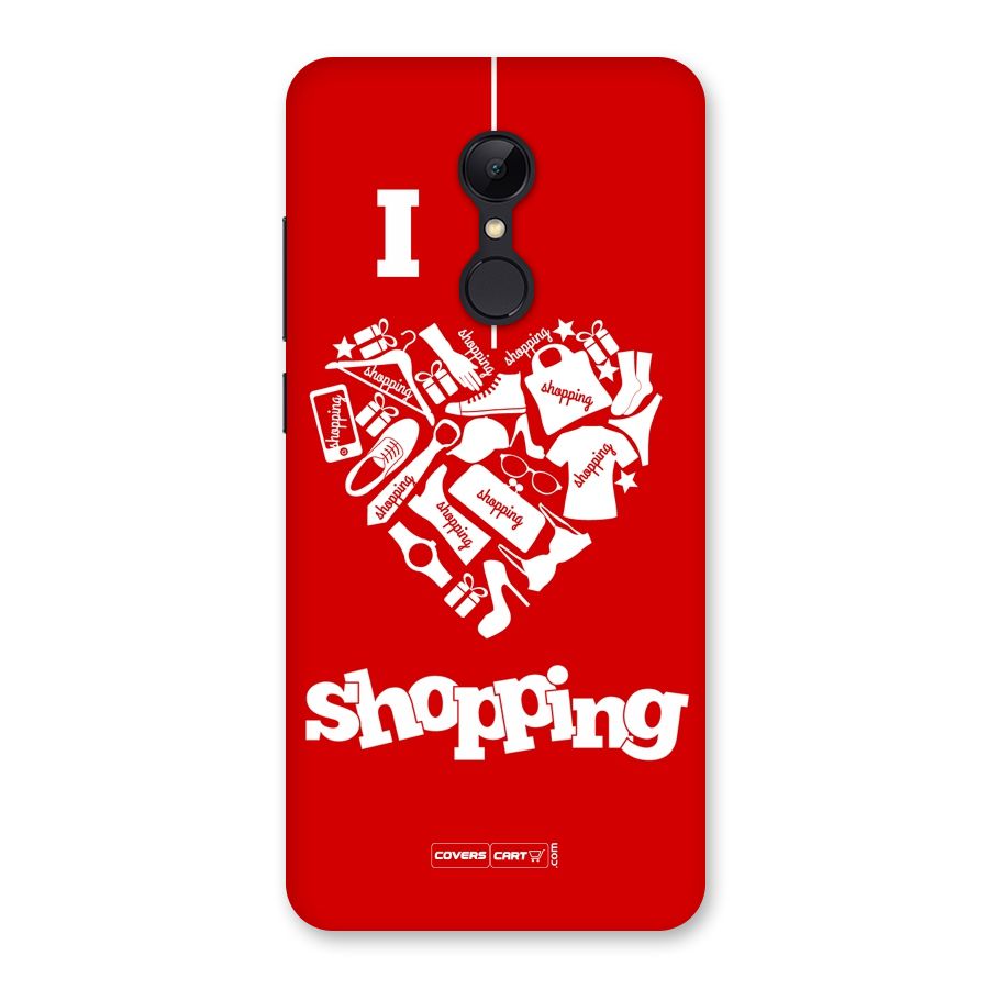 Shopaholic Shopping Love Back Case for Redmi 5