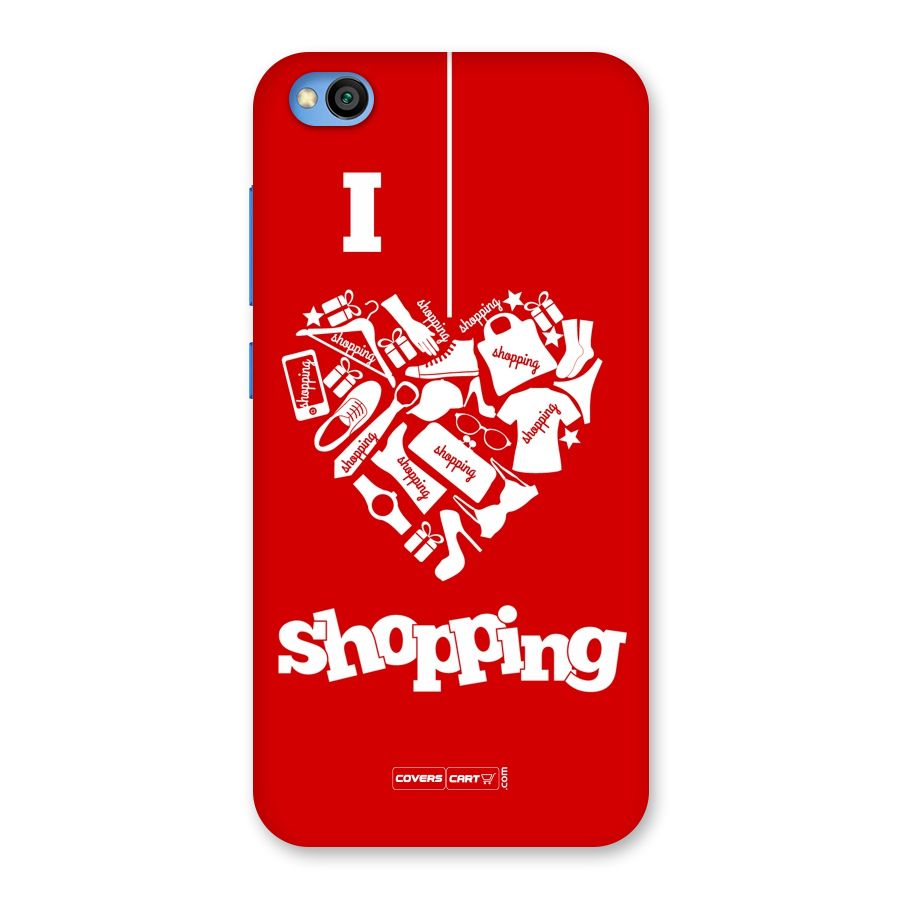 Shopaholic Shopping Love Back Case for Redmi Go
