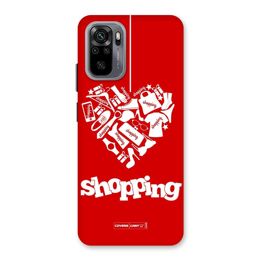 Shopaholic Shopping Love Back Case for Redmi Note 10