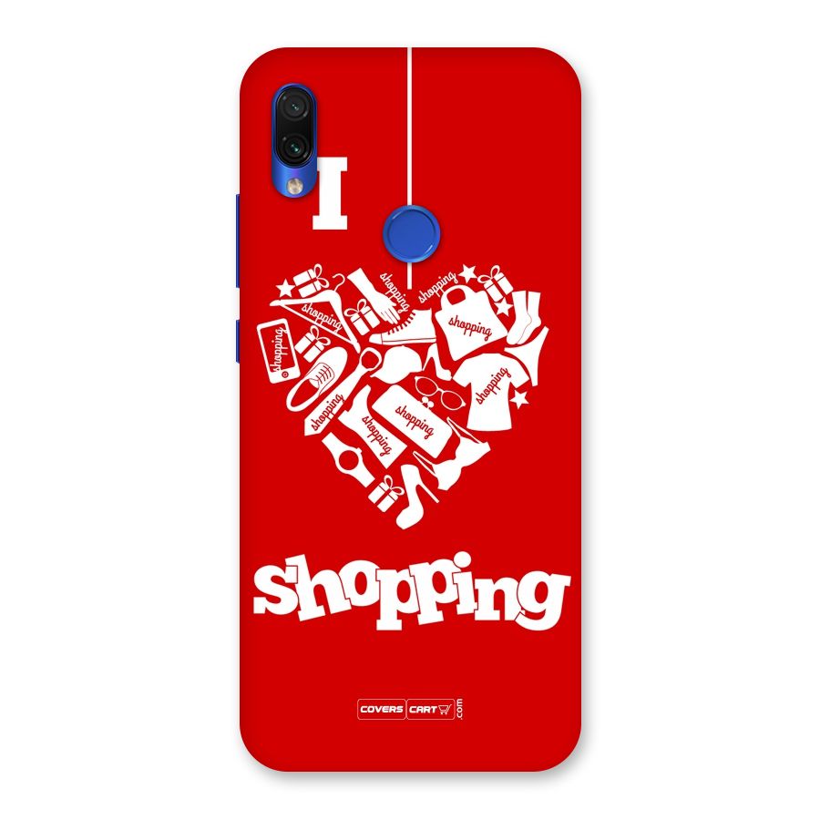 Shopaholic Shopping Love Back Case for Redmi Note 7S