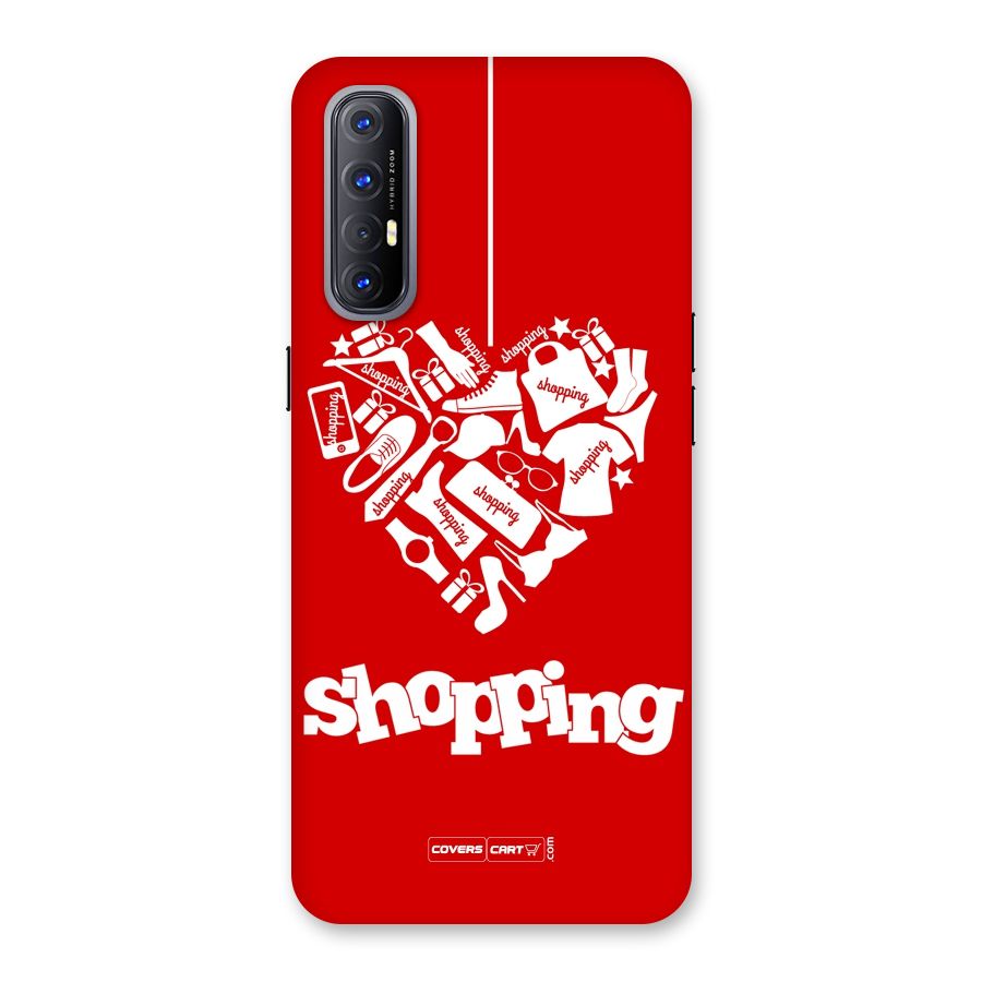 Shopaholic Shopping Love Back Case for Reno3 Pro