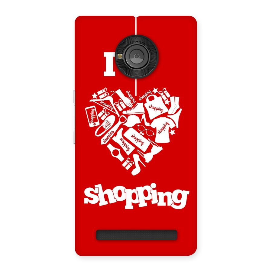 Shopaholic Shopping Love Back Case for Yu Yuphoria