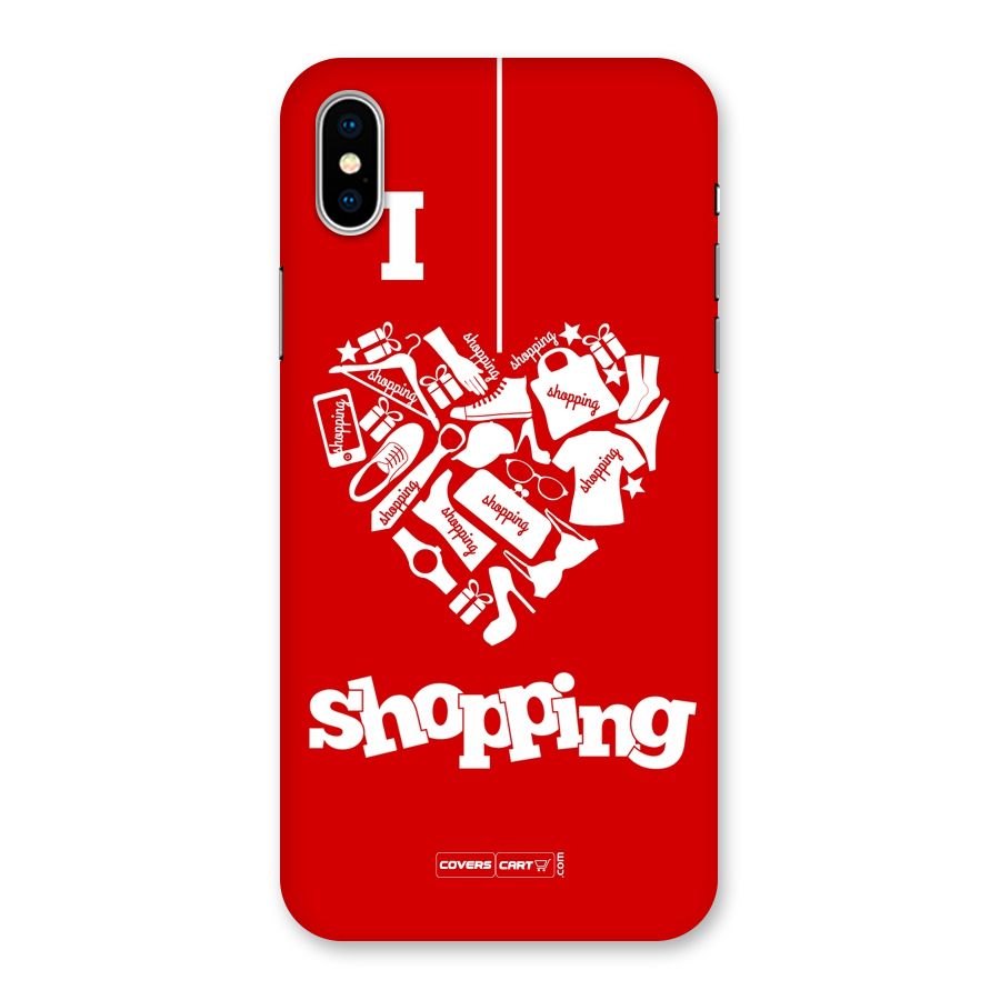 Shopaholic Shopping Love Back Case for iPhone XS