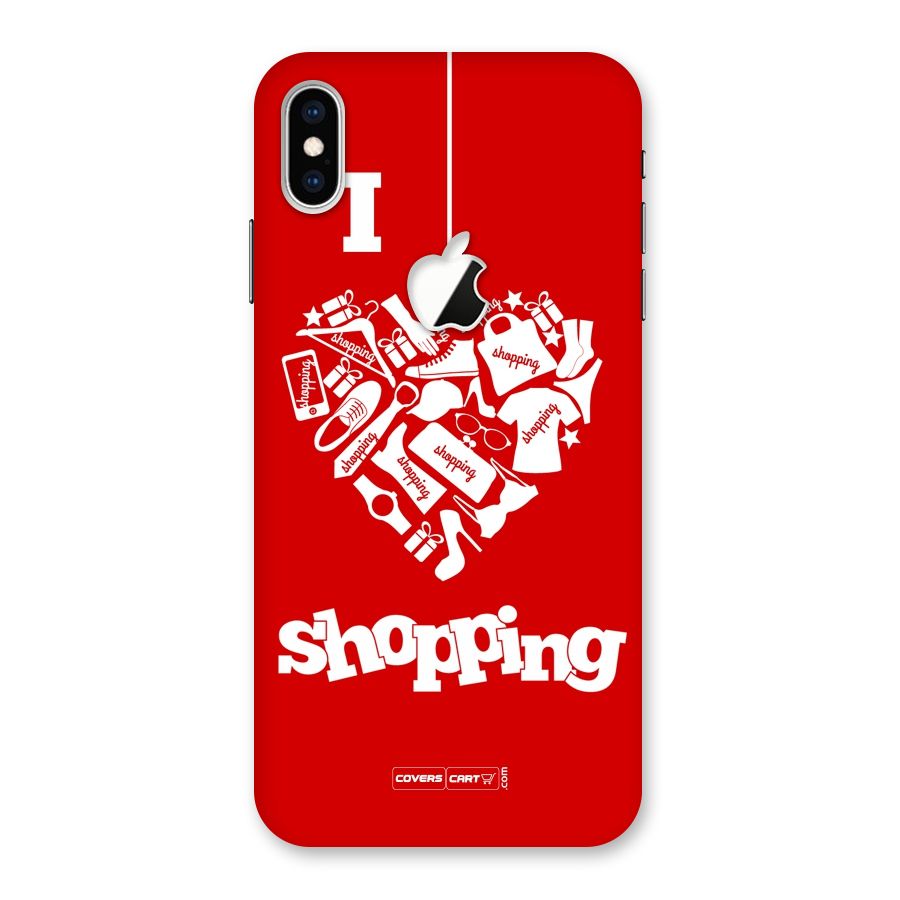 Shopaholic Shopping Love Back Case for iPhone XS Max Apple Cut