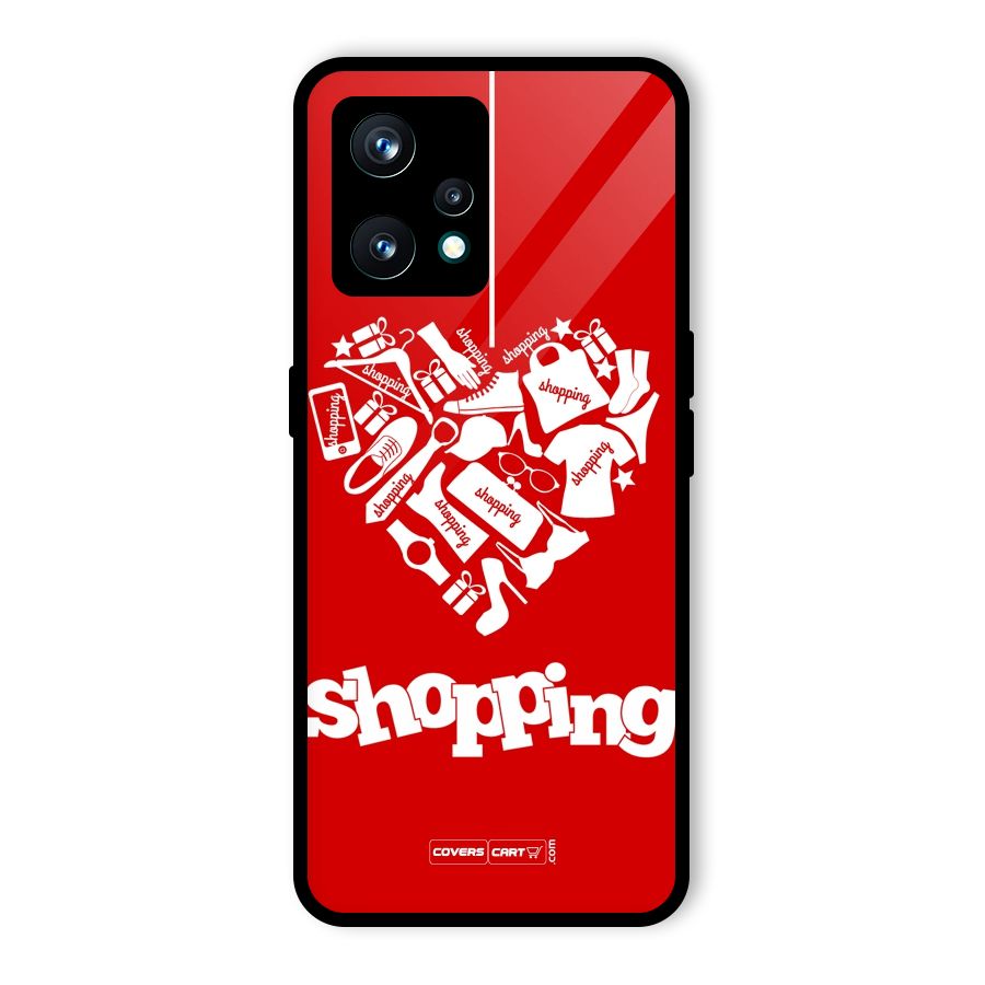 Shopaholic Shopping Love Glass Back Case for Realme 9 Pro Plus 5G