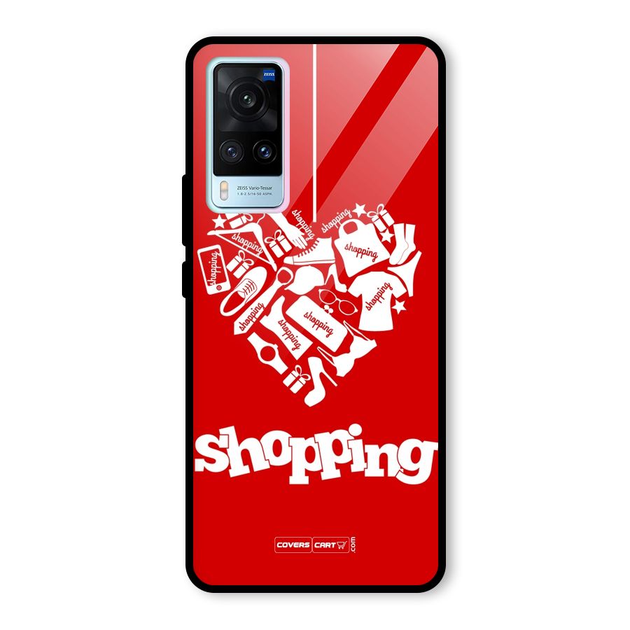 Shopaholic Shopping Love Glass Back Case for Vivo X60