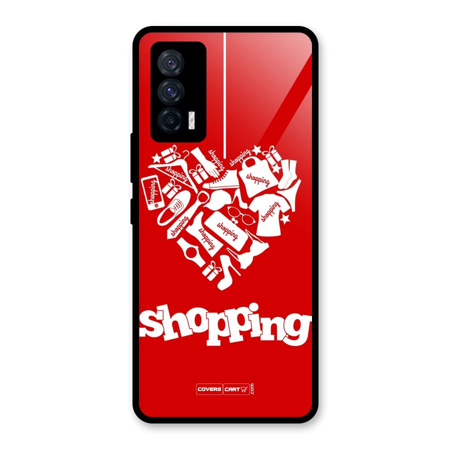 Shopaholic Shopping Love Glass Back Case for Vivo iQOO 7 5G