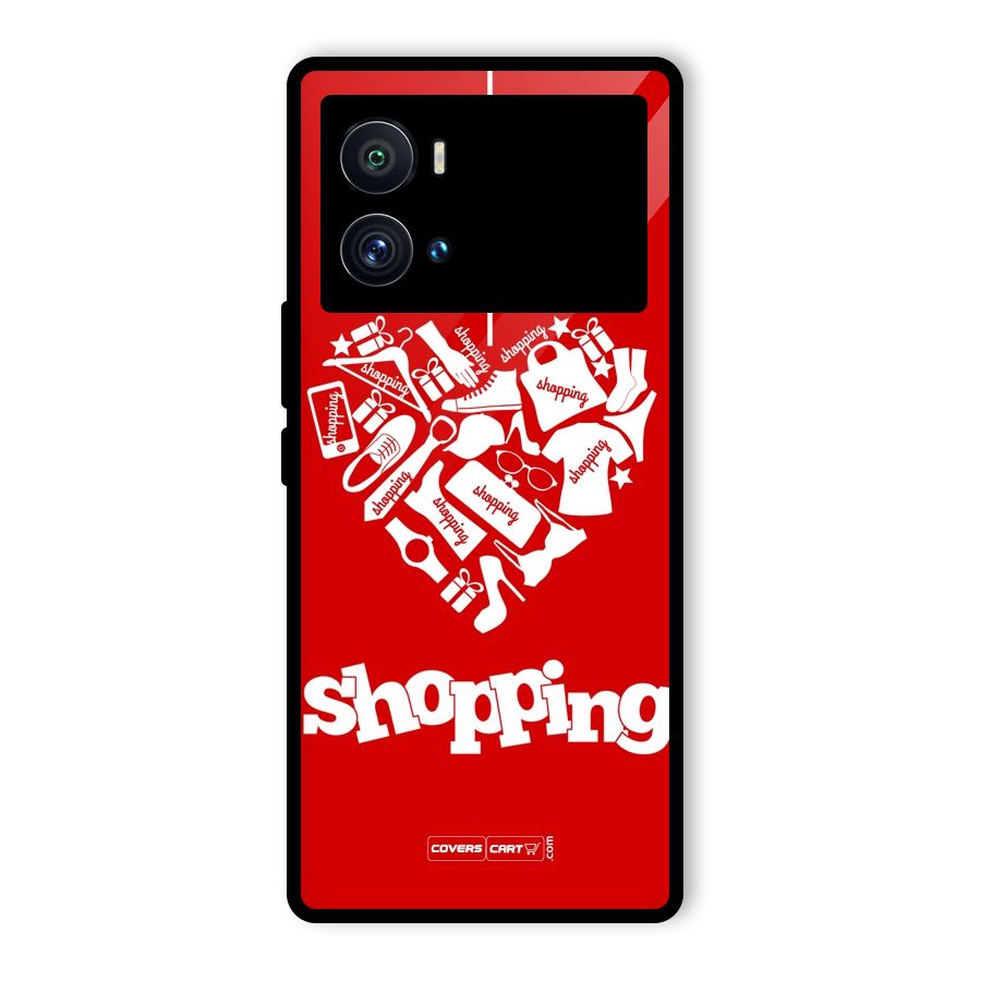 Shopaholic Shopping Love Glass Back Case for Vivo iQOO 9 Pro