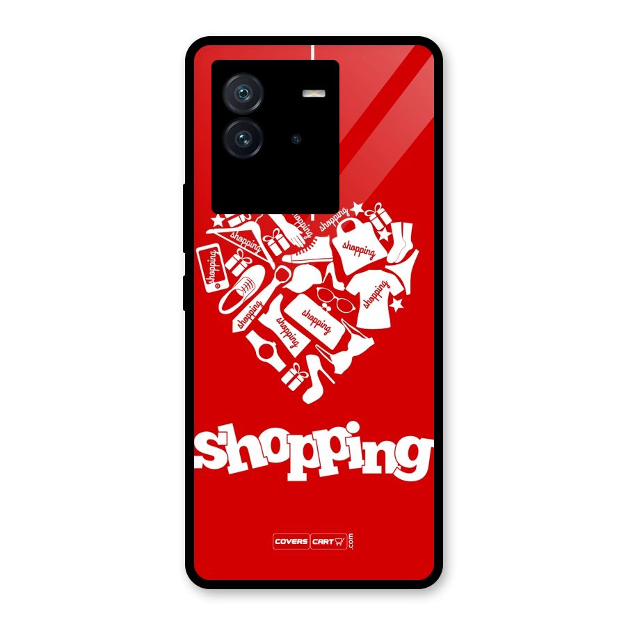 Shopaholic Shopping Love Glass Back Case for Vivo iQOO Neo 6 5G