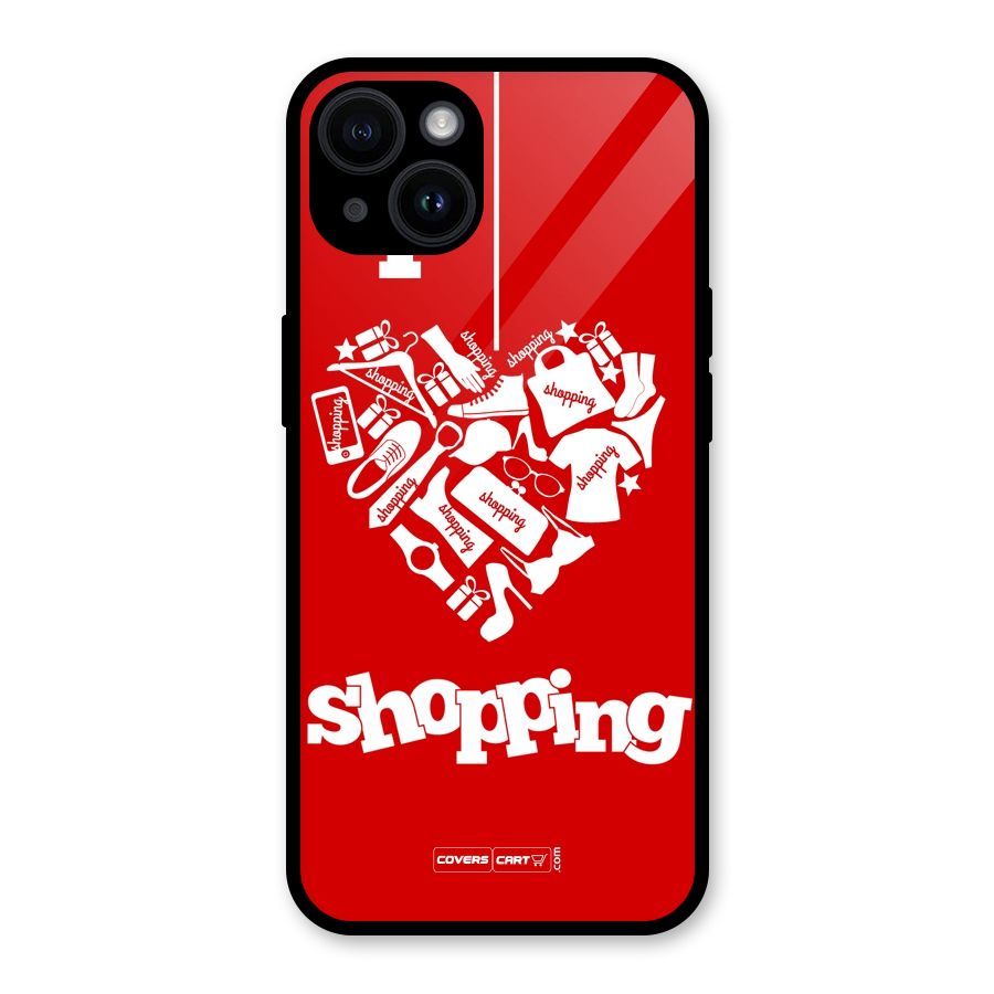 Shopaholic Shopping Love Glass Back Case for iPhone 14