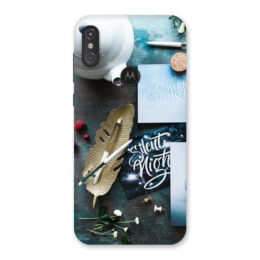 Silent Night Celebrations Back Case for Motorola One Power