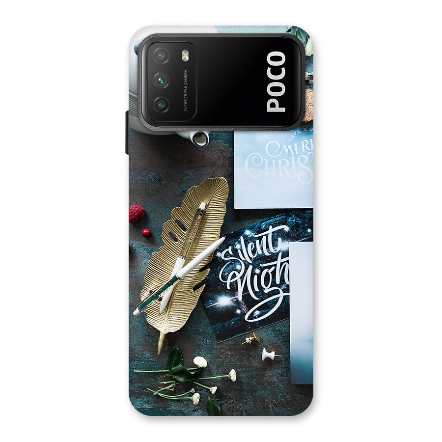 Silent Night Celebrations Back Case for Poco M3