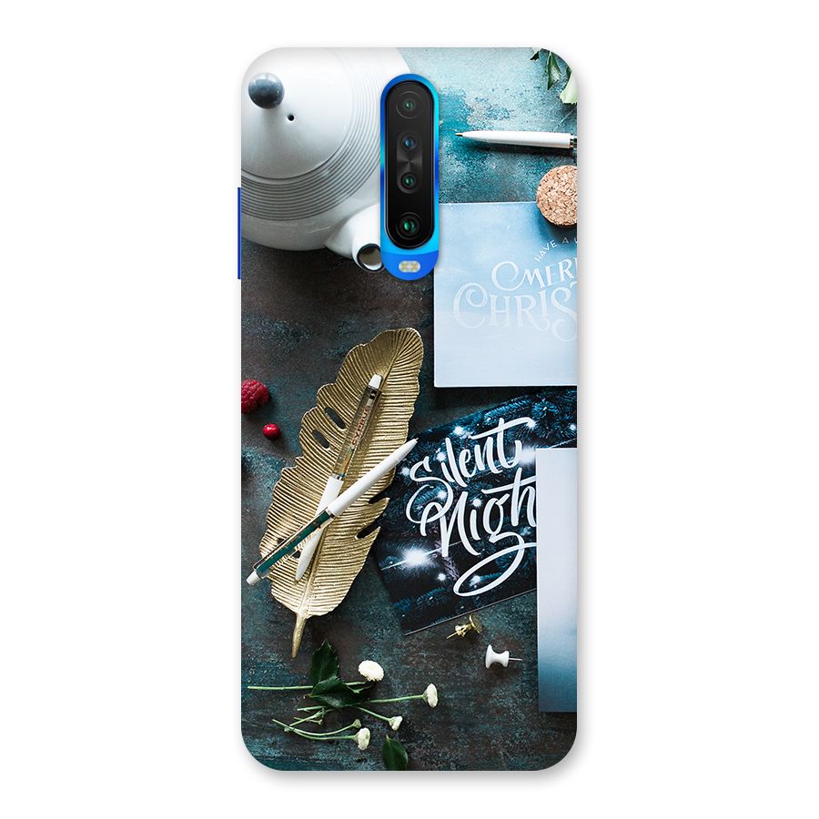 Silent Night Celebrations Back Case for Poco X2