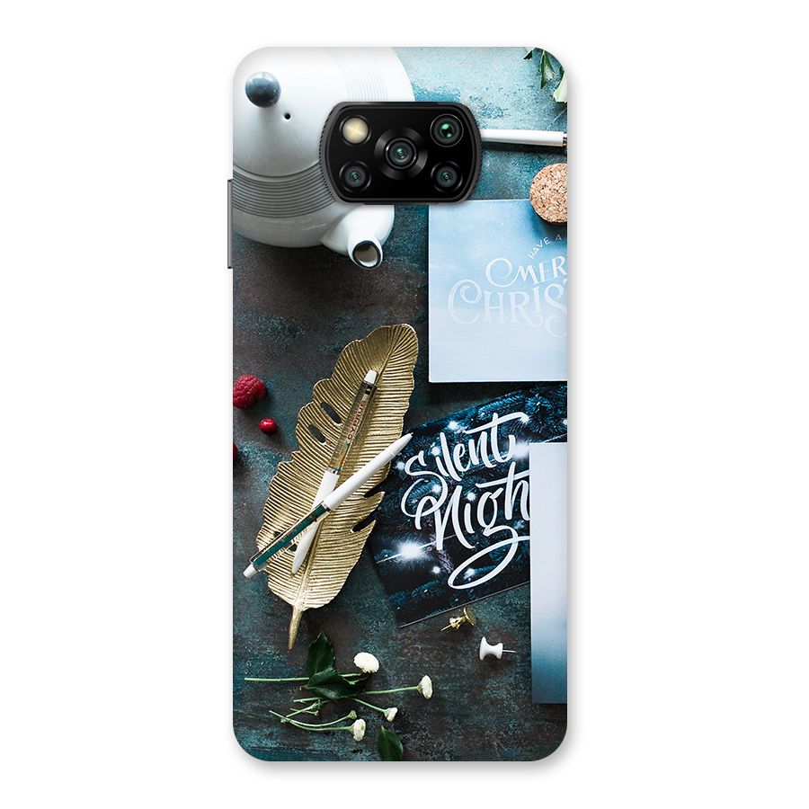 Silent Night Celebrations Back Case for Poco X3