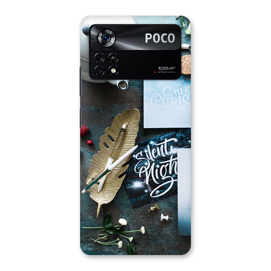 Silent Night Celebrations Back Case for Poco X4 Pro 5G