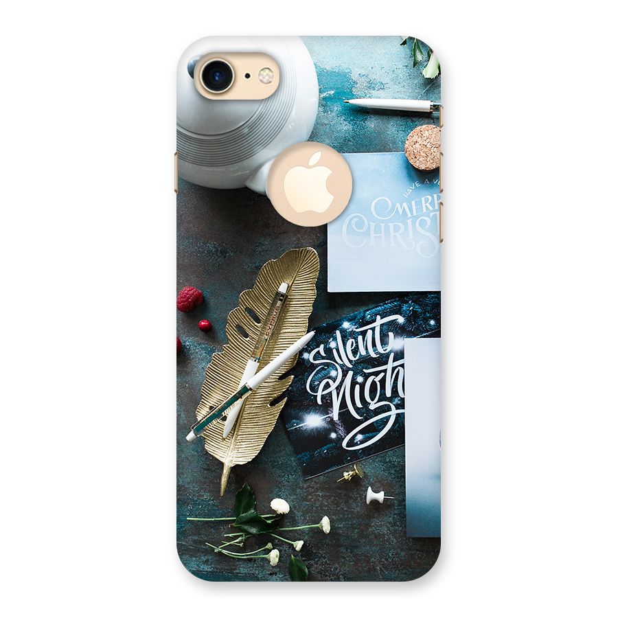 Silent Night Celebrations Back Case for iPhone 7 Logo Cut