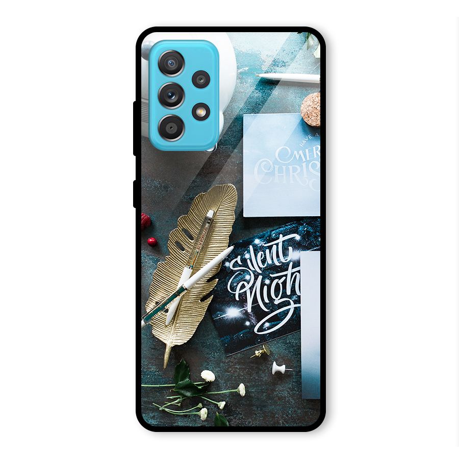 Silent Night Celebrations Glass Back Case for Galaxy A52s 5G