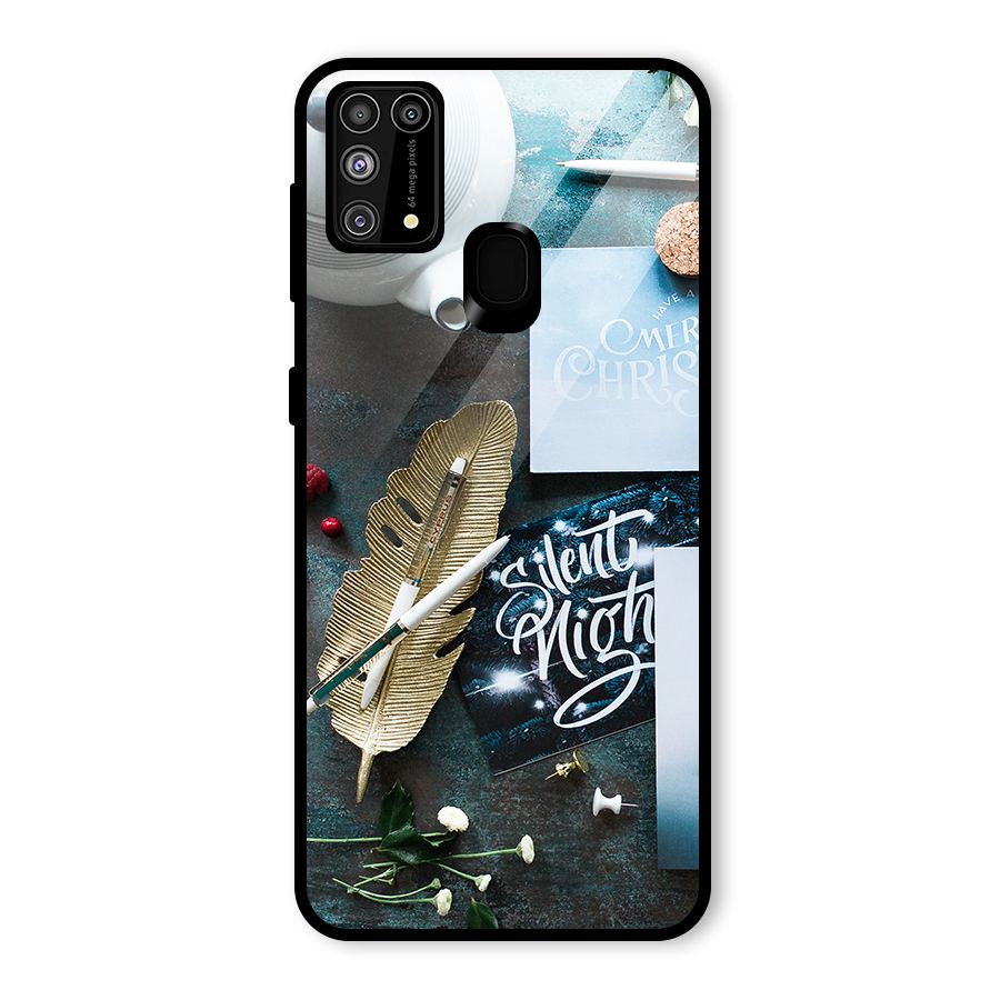 Silent Night Celebrations Glass Back Case for Galaxy M31