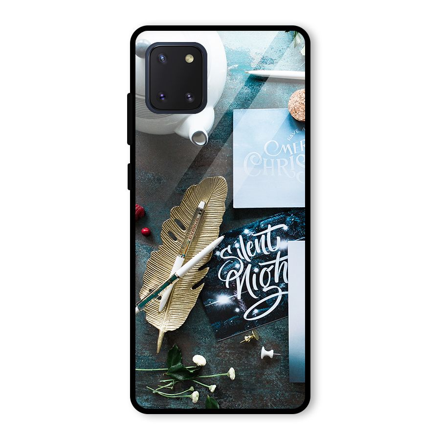 Silent Night Celebrations Glass Back Case for Galaxy Note 10 Lite