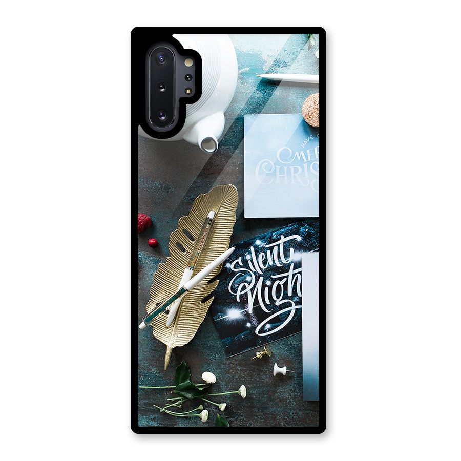 Silent Night Celebrations Glass Back Case for Galaxy Note 10 Plus