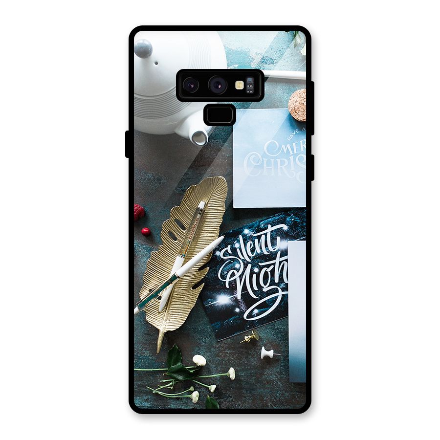 Silent Night Celebrations Glass Back Case for Galaxy Note 9