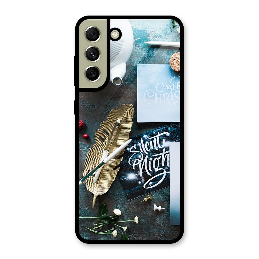 Silent Night Celebrations Glass Back Case for Galaxy S21 FE 5G