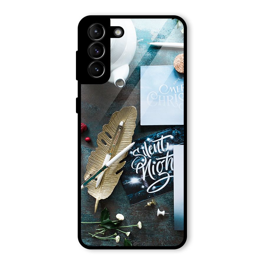 Silent Night Celebrations Glass Back Case for Galaxy S21 Plus