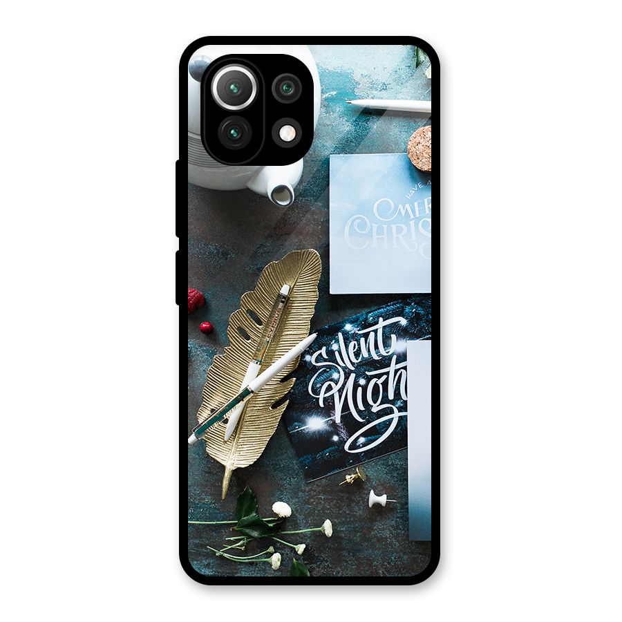Silent Night Celebrations Glass Back Case for Mi 11 Lite