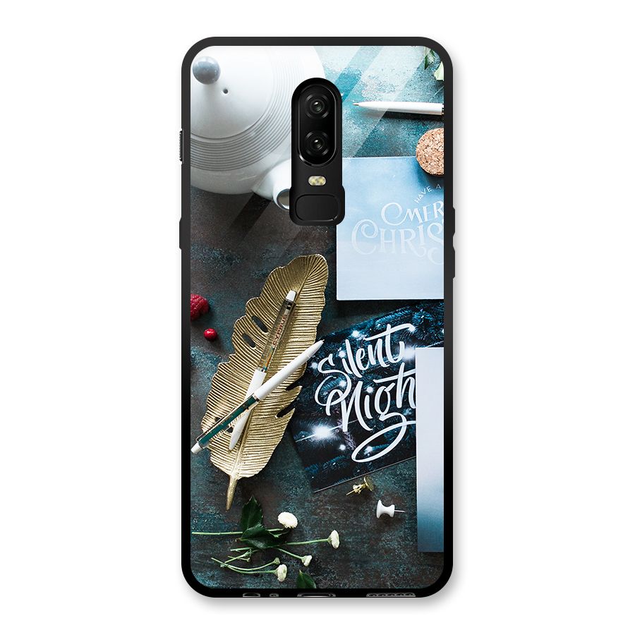 Silent Night Celebrations Glass Back Case for OnePlus 6