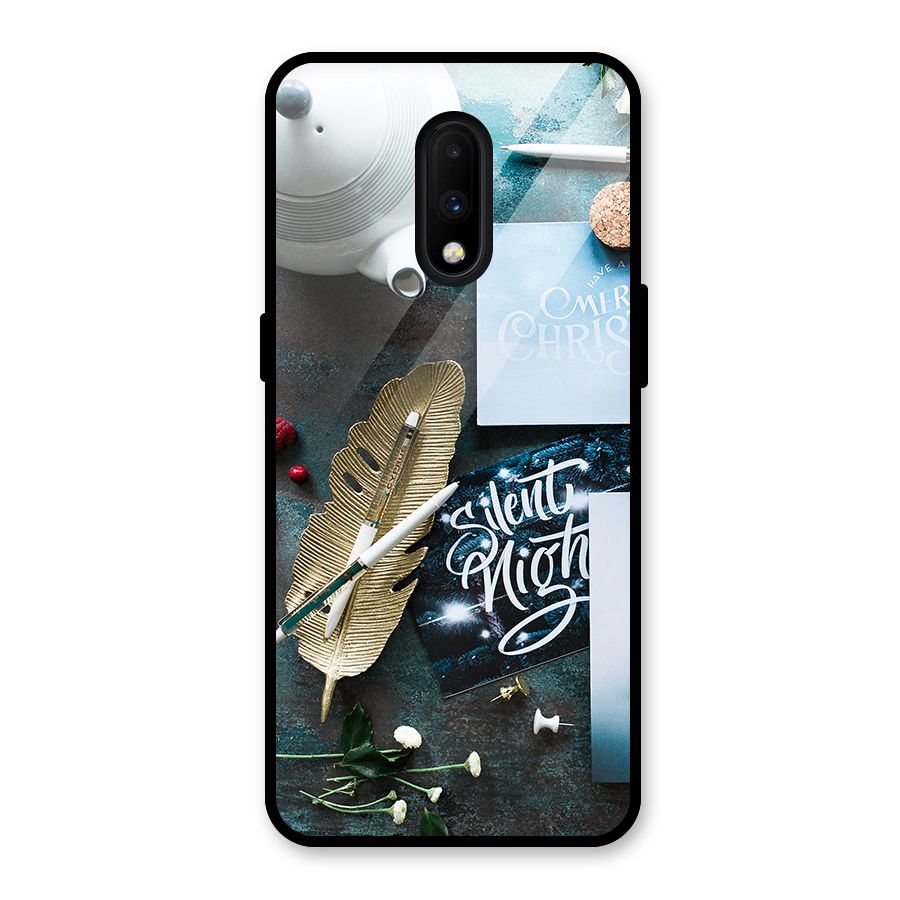 Silent Night Celebrations Glass Back Case for OnePlus 7
