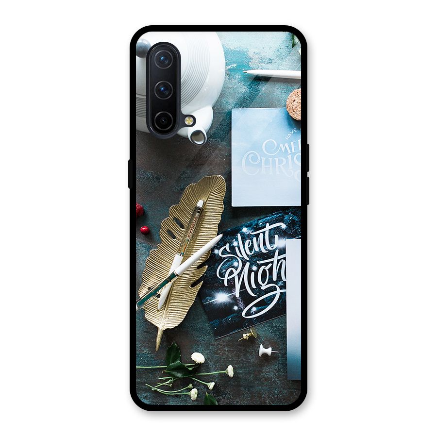 Silent Night Celebrations Glass Back Case for OnePlus Nord CE 5G