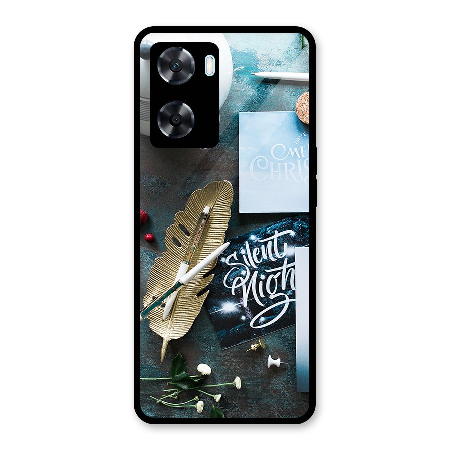 Silent Night Celebrations Glass Back Case for Oppo A77