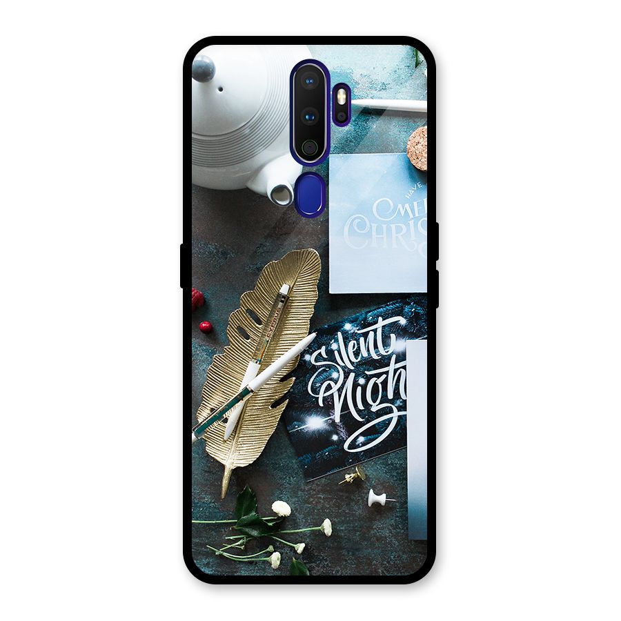 Silent Night Celebrations Glass Back Case for Oppo A9 (2020)