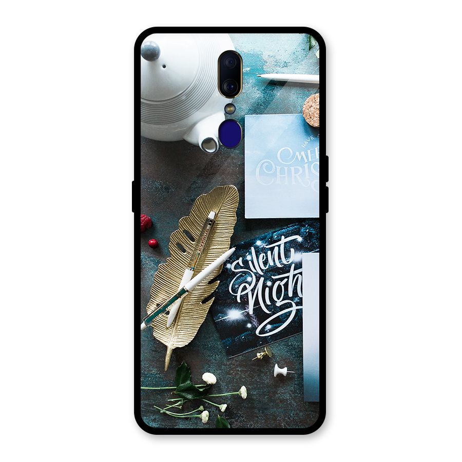 Silent Night Celebrations Glass Back Case for Oppo F11