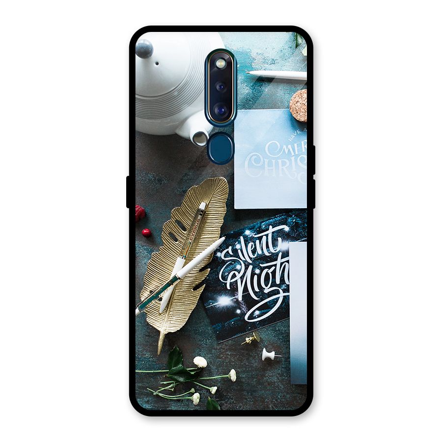 Silent Night Celebrations Glass Back Case for Oppo F11 Pro