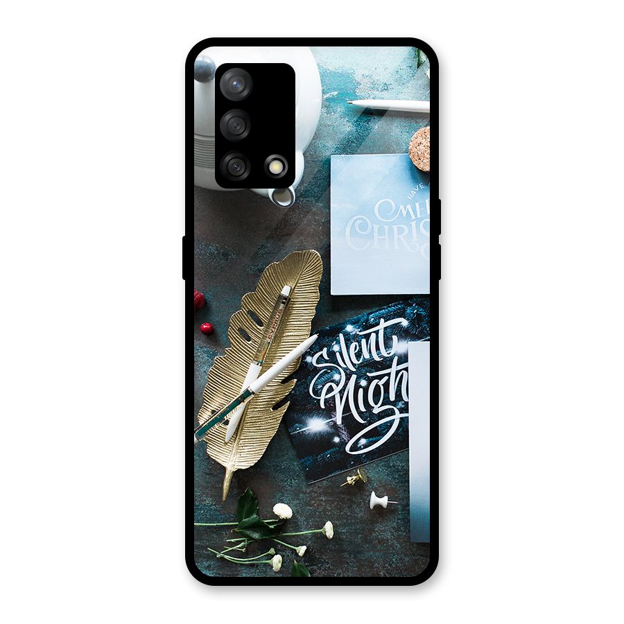Silent Night Celebrations Glass Back Case for Oppo F19