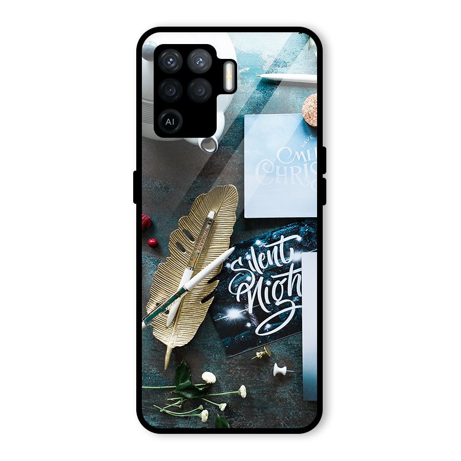 Silent Night Celebrations Glass Back Case for Oppo F19 Pro