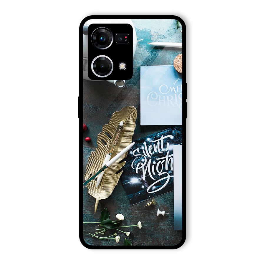 Silent Night Celebrations Glass Back Case for Oppo F21s Pro 4G