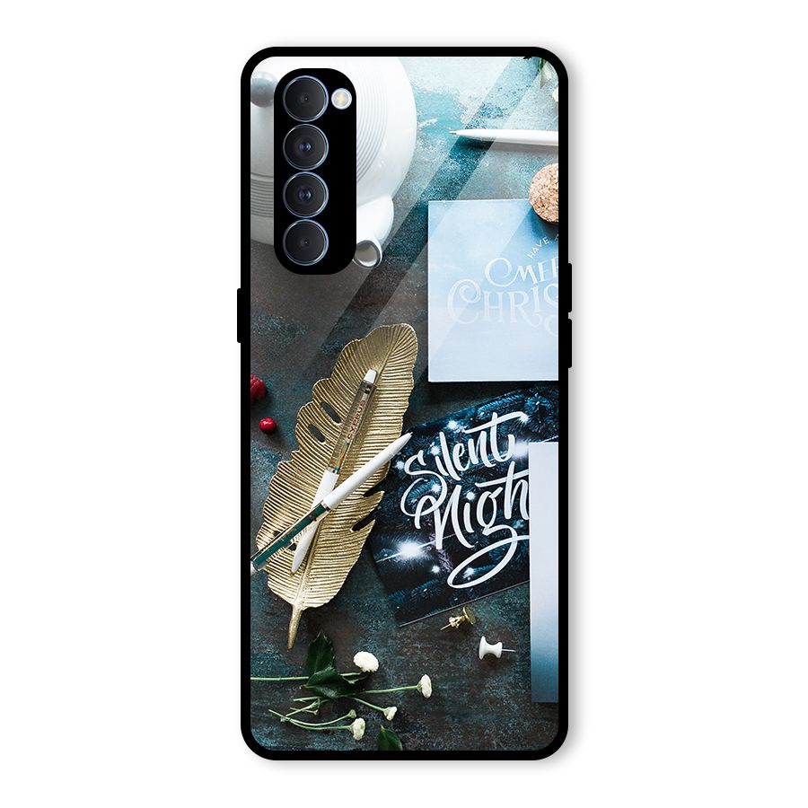 Silent Night Celebrations Glass Back Case for Oppo Reno4 Pro