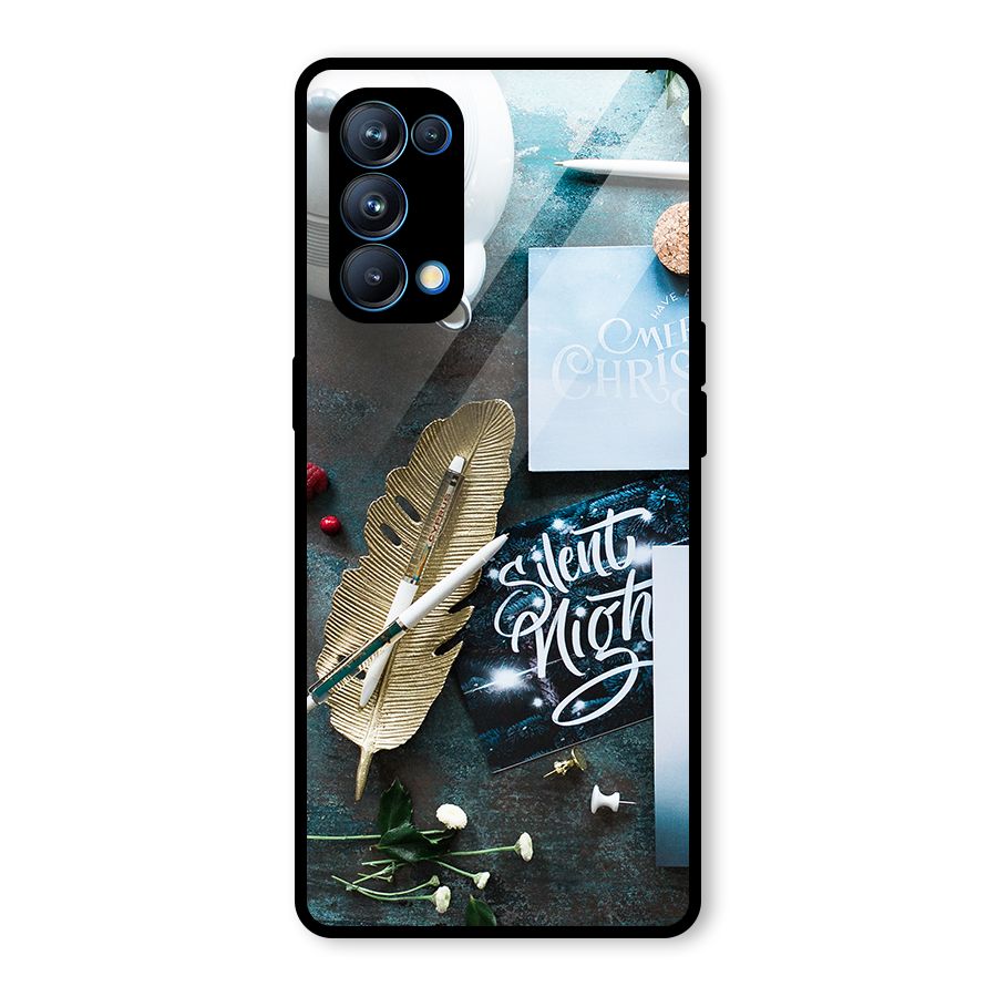 Silent Night Celebrations Glass Back Case for Oppo Reno5 Pro 5G