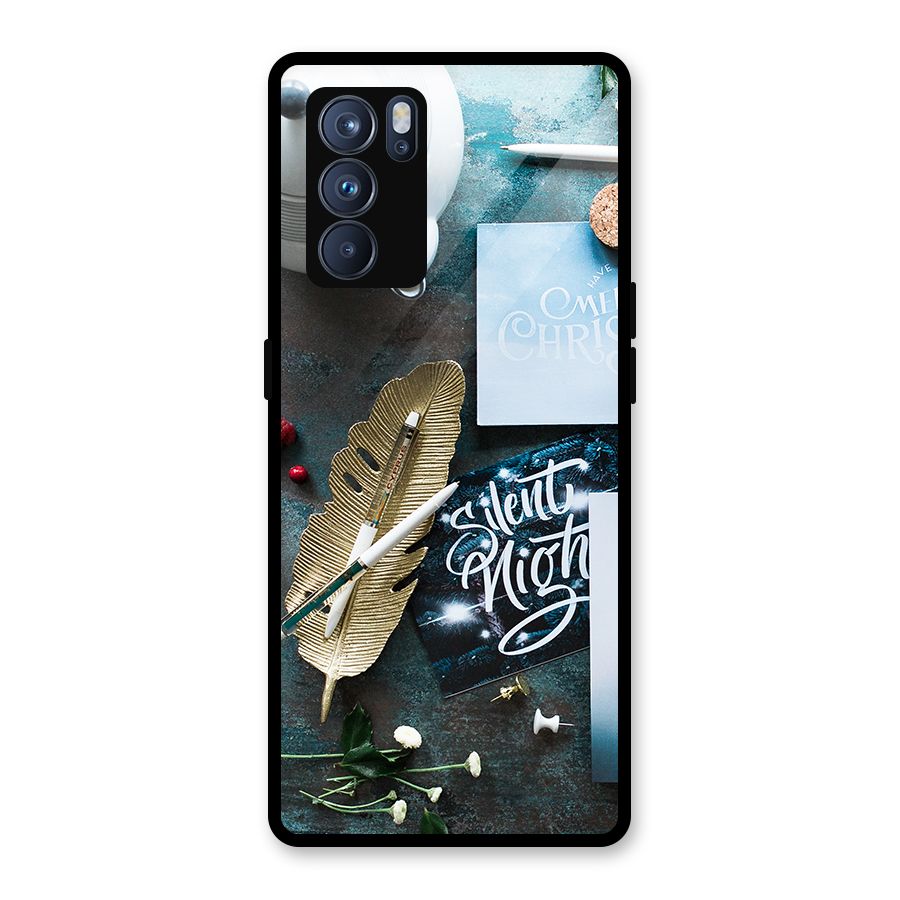 Silent Night Celebrations Glass Back Case for Oppo Reno6 Pro 5G