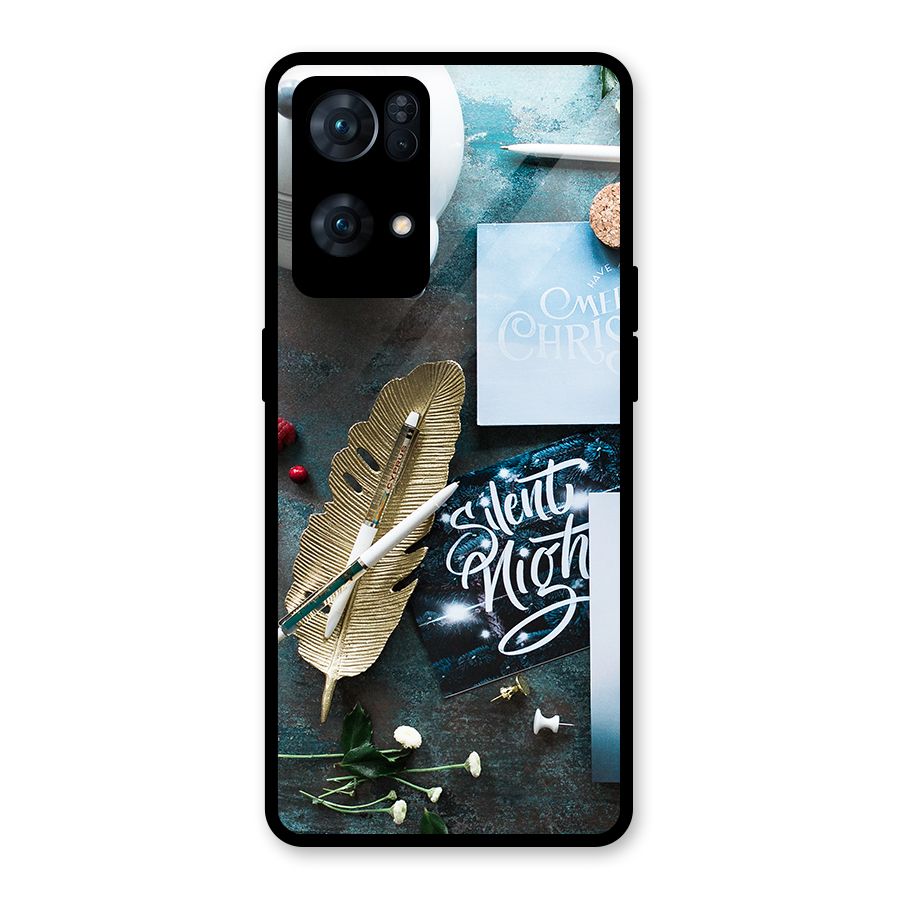 Silent Night Celebrations Glass Back Case for Oppo Reno7 Pro 5G