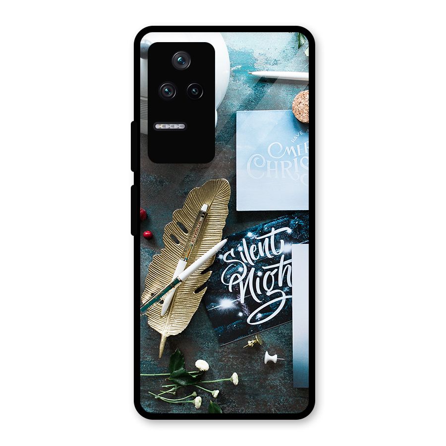 Silent Night Celebrations Glass Back Case for Poco F4 5G