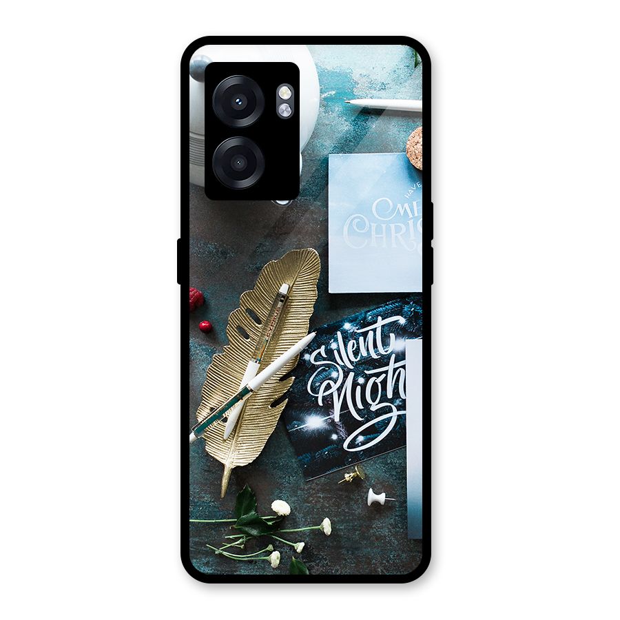 Silent Night Celebrations Glass Back Case for Realme Narzo 50 5G
