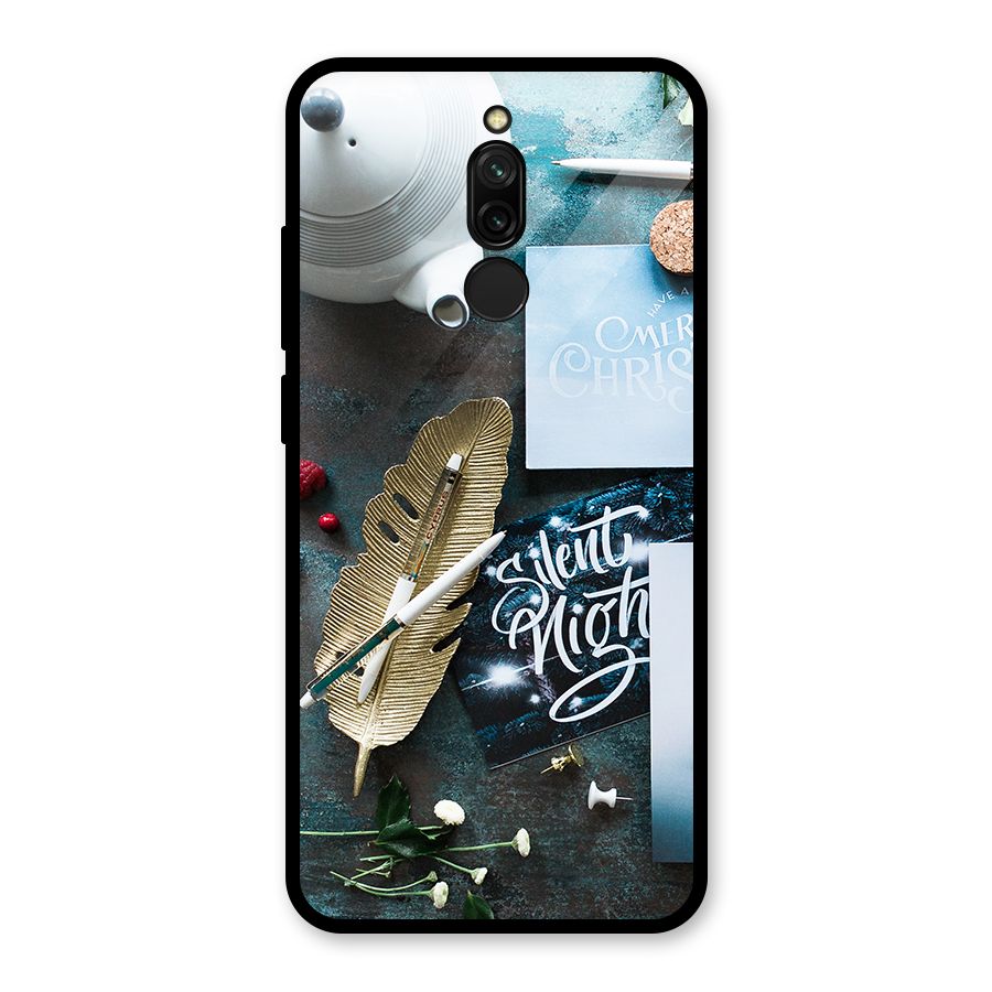 Silent Night Celebrations Glass Back Case for Redmi 8