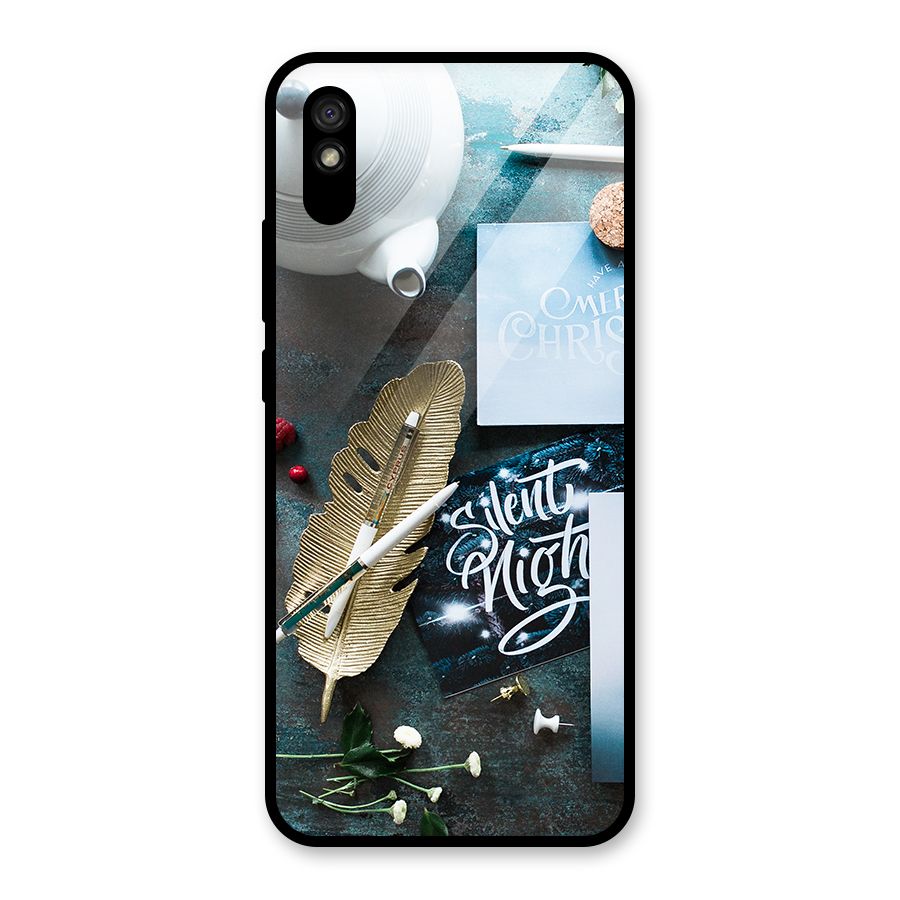 Silent Night Celebrations Glass Back Case for Redmi 9A