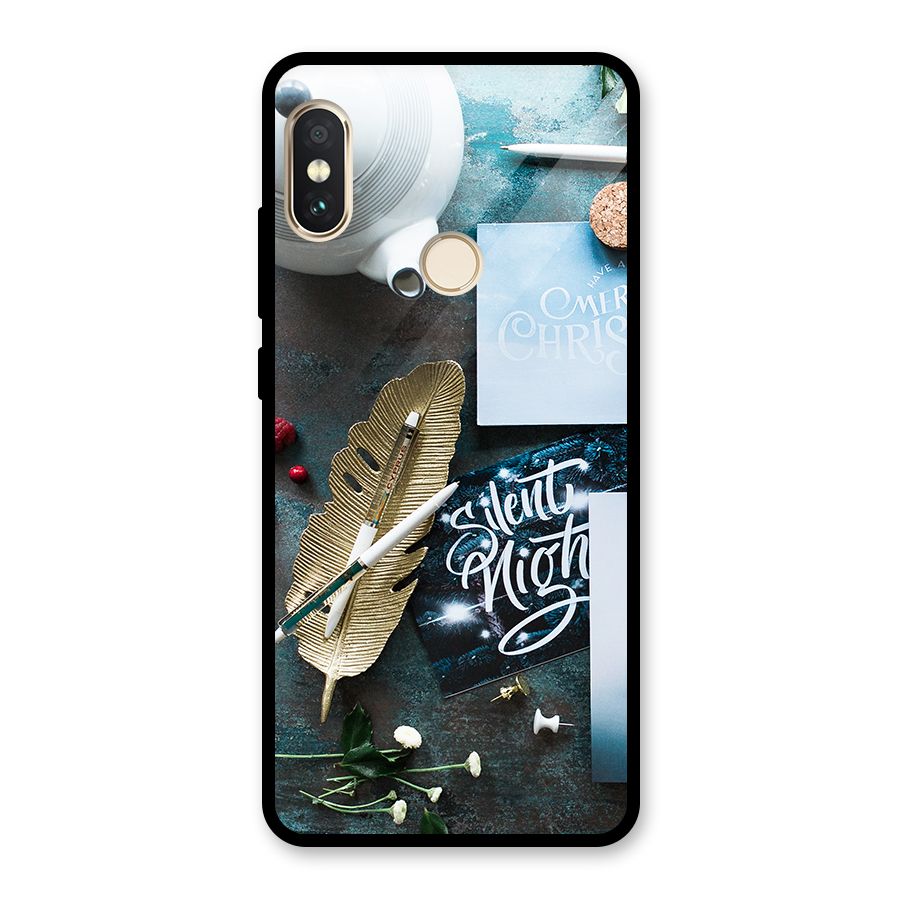 Silent Night Celebrations Glass Back Case for Redmi Note 5 Pro